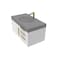 Castello Usa Thames 36-inch White Vanity Set with Gray Top and Gold Handles CB-MC-36W-GLD-20146-GR - alternate 3